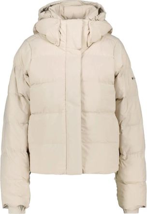 Columbia Amaze Puff Hooded Jacket - Dames - Ski Jassen - Beige - L - Polyester - Fitness