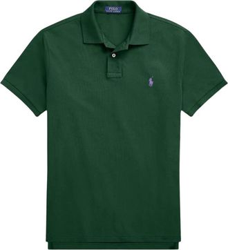 Polo Ralph Lauren Slim Fit Mesh Polo - Heren - Polos - Groen - S - Katoen - Tops