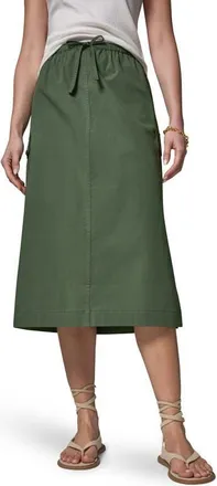 DKNY Tie Waist Cargo Midi Skirt in Verde at Nordstrom, Size X-Small