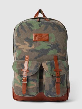 MC2 Saint Barth Rucksack mit Camouflage-Muster Modell CODY in Khaki, Gr&ouml;&szlig;e 1