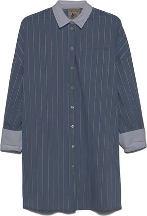 Semicouture Abito corto a righe - Blu