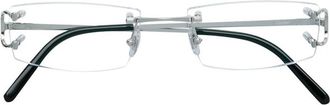 Cartier C D&eacute;cor Optisch Montuur - unisex - Brillen - Grijs - 53 MM - Accessoires