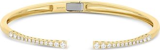 Bony Levy 18K Gold Audrey Diamond Open Bangle Bracelet in 18K Yellow Gold/diamond at Nordstrom, Size 7