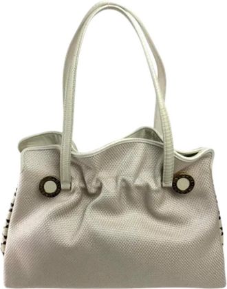 Bulgari Pre-owned Fabric handbags - Dames - Vintage Handtas - Beige - ONE Size - Vintage