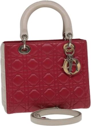 Dior Pre-owned Vintage Leren Handtas - Dames - Vintage Handtas - Rood - ONE Size - Leer - Vintage