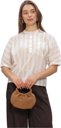 Minus Mspatricia Blouse - Dames - Overhemden - Wit - XS - Katoen - Overhemden