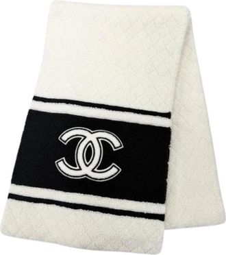 Chanel Pre-owned Sjaal - Dames - Vintage Accessoires - Wit - ONE Size - Kasjmier - Vintage