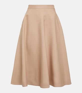 Valentino VGold Crêpe Couture midi skirt