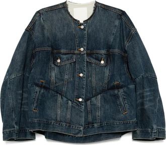 JNBY Giacca denim con inserti - Blu