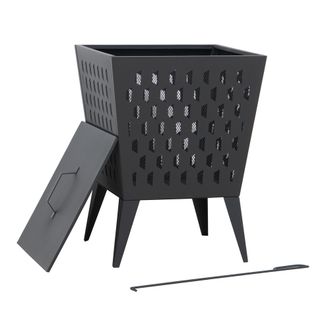 Sunjoy Direct Brasero De Acero Albani - &Oslash;51cm, Negro