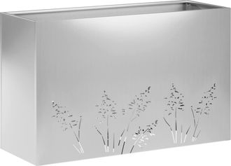 vidaXL Macetero De Jard&iacute;n Plateado 80 X 20 X 49 Cm Acero Galvanizado Vidaxl