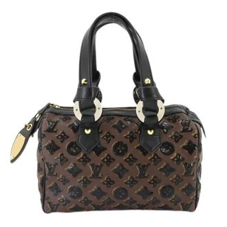 Louis Vuitton Pre-owned Vintage Spangles Monogram Handtas - Dames - Pre-owned - Bruin - Maat: ONE Size Leer