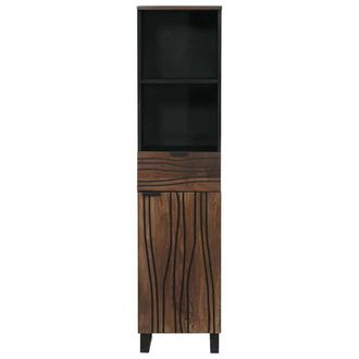 Berkfield Home Traditional Bathroom Furniture Sets with Drawer with Shelf Stripe in Brown