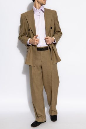 Emporio Armani Cotton Shirt, Mens, Purple