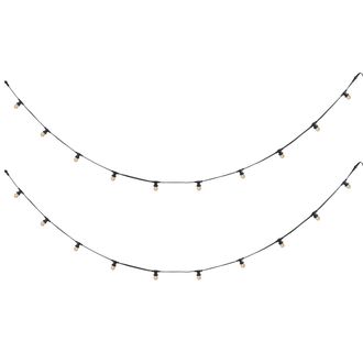 QAZQA Qazqa Guirnalda De Luces Conectable Negra Con Enchufe 10m, Incl