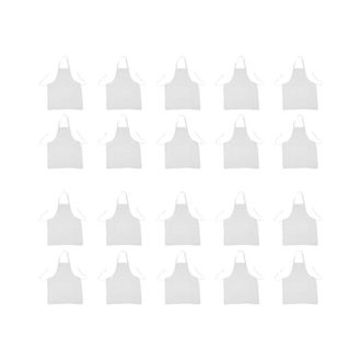 OEM 20 Delantales De Cocina De 73 X 58 Cm Para El Hogar Y Restaurantes (blancos)