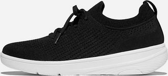 FitFlop Womens Super Q Knit Slip-On Sneaker In Black