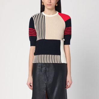 Bottega Veneta Multicolored striped cotton sweater