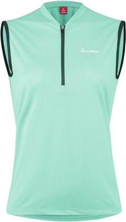 LOEFFLER Bike Sleeveless Shirt Half-Zip Plain Velo Singlet f&uuml;r Damen | t&uuml;rkis