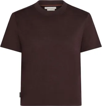 Icebreaker Merino 150 Tech Lite III S/S Crop Tee Merinoshirt f&uuml;r Damen | braun