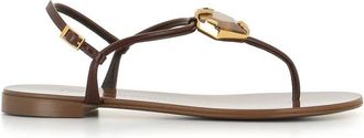 Giuseppe Zanotti Infradito Muse - Dames - Sandalen - Bruin - 38 1/2 EU - Leer - Schoenen