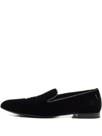 Saint Laurent velvet slippers - Black