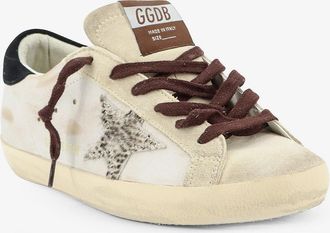 Golden Goose Womens Sneakers Super-Star Suede Grey Trainers