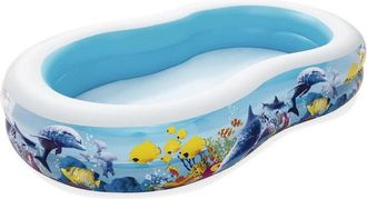 Trade Shop Trade Shop - Piscina Gonfiabile Family A Otto 2 Anelli Barriera Corallina 262x157x46cm 54118