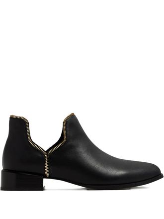Senso 30mm Bailey VII zippered ankle boots - women - Fabric/Calf Leather/Calf Leather - 36 - Black