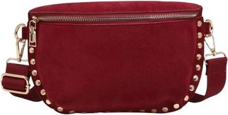 Moda Luxe Womens Gizelle Suede Belt Bag In Wine