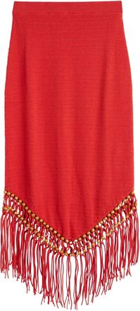 Chinti and Parker x Laura Whitmore Gonna con perline - Rosso