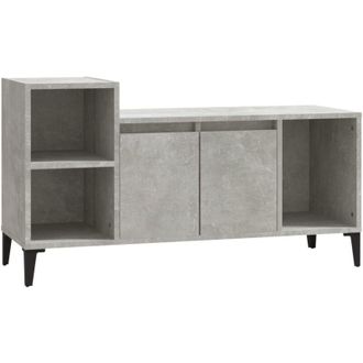 vidaXL Vidaxl - Mobile per tv Grigio Cemento 100x35x55 cm Legno Multistrato
