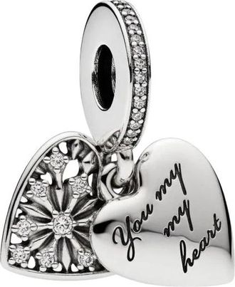 Pandora Heart of Winter Dangle Charm - Dames - Sieraden - Grijs - ONE Size - Accessoires