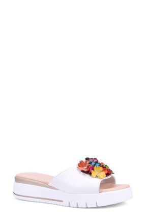 Ron White Ravella Platform Wedge Slide Sandal at Nordstrom, Size 10-10.5Us