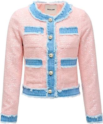 Salsa Jeans Chanel-Style Jacket M Pink
