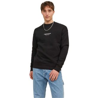 Jack & Jones Jack And Jones Heren Sweatshirt met Ontspannen Hals (Zwart)