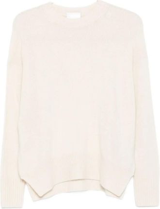 Allude Maglione girocollo in cashmere - Toni neutri