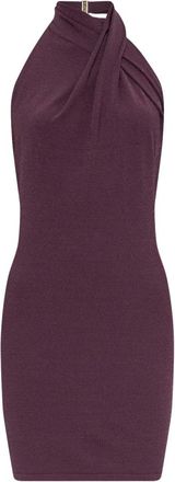 Balmain Abito in Jersey con Schiena Scoperta - - Dresses - Donna - Viola - S