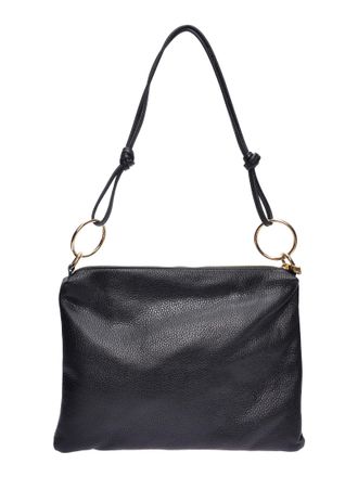 Luisa Vannini Zwart Rundleer Tas