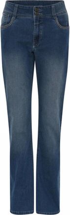 C.Ro Flared Denim Jeans Medium Blue - Dames - Bootcut Jeans - Blauw - 4XL - Denim - Jeans