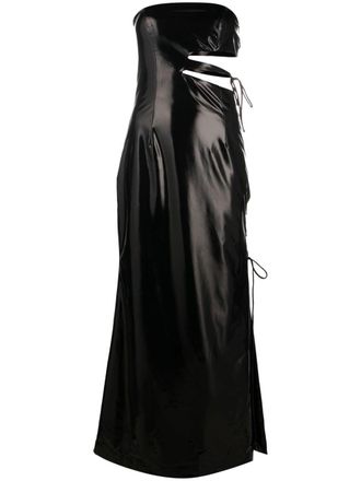 Rotate Strapless maxi-jurk - Zwart