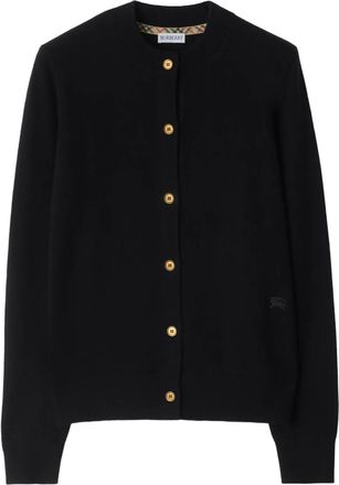 Burberry Cardigan con ricamo EKD - Nero