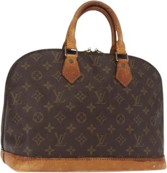 Louis Vuitton Pre-owned Canvas Handtas - Dames - Vintage Handtas - Bruin - ONE Size - Vintage