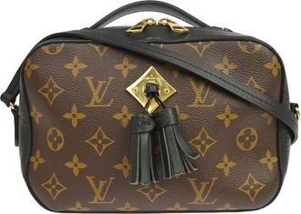 Louis Vuitton Saintonge Monogram Canvas With Leather Brown Canvas Handbag (Pre-Owned)