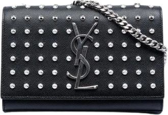 Saint Laurent Pre-owned Cross Body Bags, female, Black, Size: ONE SIZE Pre-owned The Kate Shoulder Bag