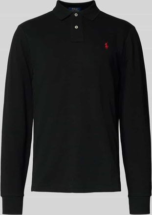 Polo Ralph Lauren Poloshirt mit Label-Stitching in Black, Größe XXL