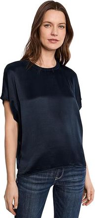 Michael Stars Flow T-Shirts Womens Clothing Nocturnal : LG (US 8-10), Rayon/Viscose