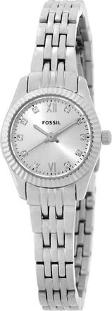 Fossil Scarlette Quartz Crystal Silver Dial Ladies Watch ES5475