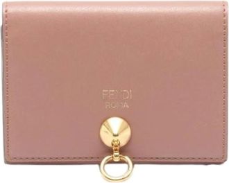 Fendi Pre-owned Wallets, female, Pink, Size: ONE SIZE Pre-owned Business card case