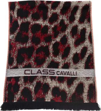 Cavalli Sciarpa con Logo e Fantasia Animalier - - Accessories - Uomo - Multicolore - ONE SIZE